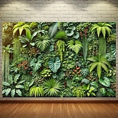 Недорогие пейзаж гобелен-Искусственный настенный гобелен с растениями настенное искусство большое панно фотографический фон плед занавеска для дома спальни гостиной