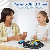 זול אספקת אירועים ומסיבות-משחק שחמט משולש שרשרת, משחק שחמט גיאומטרי, משחקי לוח לערב משפחתי, משחקי משפחה לילדים ולמבוגרים, 2 עד 4 שחקנים