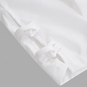 baratos Retrô-Homens Calças de linho Calças Calça verão Calças largas Calças Cropped Cintura elástica Com Cordão Côr Sólida Tecido Conforto Respirável Mimolet Casual Diário Feriado Férias Moda Preto Branco Sem