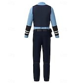 preiswerte Paar- und Gruppenkostüme-Tierdetektiv Polizei Hase Outfits Kostüm Bodysuits Abenteuerfilm Cosplay for Unisex Kinder Erwachsene Halloween Karneval Leistung Pädagogisches Ankleiden Verkleidung für Schulveranstaltungen