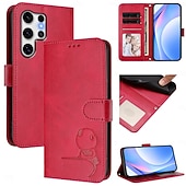 abordables Coques Samsung-téléphone Coque Pour Samsung Galaxy S25 S25 Edge S24 S24 FE S23 Ultra Plus S22 Plus Ultra A16 A55 5G A15 A14 Étui Portefeuille avec Support Fermeture Éclair Protection complète du corps Rétro TPU