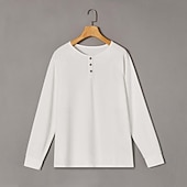 Miesten T-paita Henley-paita Pitkähihainen paita Pitkähihainen Tavallinen Muoti Suunnittelija Perus Perinteinen Henley Loma Katu Bile 봄 & Syksy Musta Valkoinen Laivaston sininen Henley T-paita halpa Rento Henley T-paita-Miesten T-paita Henley-paita Pitkähihainen paita Pitkähihainen Tavallinen Muoti Suunnittelija Perus Perinteinen Henley Loma Katu Bile 봄 & Syksy Musta Valkoinen Laivaston sininen Henley T-paita