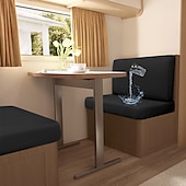 economico Copridivano-Copricuscini per dinette per camper in seta di latte elasticizzata e impermeabile, dal design spesso, resistente e antiscivolo, facili da pulire, adatti a tutte le stagioni, per sedili di camper.