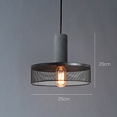 cheap Pendant Lights-Chandelier Cement Iron Cage Pendant Light Creative Metal Mesh Ceiling Light Fixture, Flush Mount Hanging Light for Kitchen Island Dining Room Bedroom Living Room Corrido Lamp