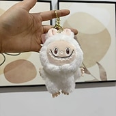 cheap Dolls-Charming Lafufu Keychain Plush Doll Pendant Hanging Keyring Card Gift for Woman Man Decor Bag Charm Purse Charms Key Ornament Ring