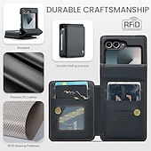 economico Cover Samsung-telefono Custodia Per Samsung Galaxy Z Flip 6 Custodia a Flip Cavalletto Resistente agli urti TPU Pelle PU