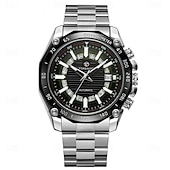 preiswerte Mechanische Uhren-FORSINING Herren Mechanische Uhr Luxus Großes Ziffernblatt Außenbereich Geschäft Automatische Selbstaufzug leuchtend Kalender Datum Edelstahlband Beobachten