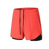 abordables Pantalons de Course &amp; Collants-Homme short avec collants Patchwork Shorts Extérieur Sport &amp; Loisir Occasionnel Respirant Séchage Rapide Léger Tennis Le golf Course Coupe régulière Tenue de sport Tenues de Sport Bloc de Couleur