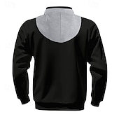 billige grunnleggende hettegensere for menn-Herre Hattetrøje Hettegenser med glidelås Aprikos Svart Hvit Vin Rød Med hette عادي Sport &amp; Utendørs Daglig Ferie Polyester Gatemote Grunnleggende Fritid Vinter Høst Klær Gensere Gensere Langermet