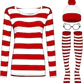 levne Dívčí kostýmy-Kde je Wally Kostým Postavy z pohádek Filmové kostýmy for Dámské Dívčí Děti Dospělé předvečer Všech svatých Výkon Vzdělávací převlékání Školní akce