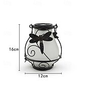 olcso Tájvilágítás-1 db kültéri, napelemes lánggal működő lámpa - vízálló LED-es dekoratív világítás kertbe, teraszra, ösvényre és hátsó udvarba