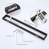 cheap Towel Bars-Towel Bar Towel Rack 304 Stainless Steel Wall Mounted Bathroom Hardware Towel Holder for Bath Towels, Rustproof Towel Rail for Kitchen, Shower, Hotel Use, Heavy Duty Polished Finish