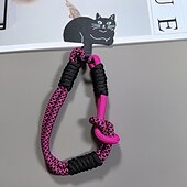 abordables Coques autres téléphones-Nouveau coussin de téléphone à la mode et mignon avec motif de chat, corde courte polyvalente, corde de poignet solide, corde anti-perte