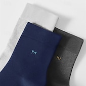economico calzini da uomo-Per uomo 5 Paia Pacchi Multipli Calzini Calzini a Mezza Gamba Calzini da Corsa Calzini Casual Nero Bianco Colore Colore Solido / Tinta Unita Vacanza Sport &amp; Outdoor Quotidiano Base Medio Primavera
