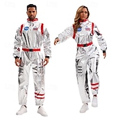 levne Kostýmy pro páry a skupiny-Astronaut předvečer Všech svatých Cosplay kostým předvečer Všech svatých Dospělé Pro páry Pánské Dámské předvečer Všech svatých Karneval Karneval předvečer Všech svatých Jednoduché Halloweensk