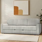 cheap Sofa Cover-Sofa Cover Suitable For BÅRSLÖV Sofa Solid Color Quilted Polyester Slipcovers