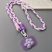 economico Lanyards e cinturini da polso per telefono-Nuovo cinturino da viaggio per alpinismo in corda intrecciata, alla moda e resistente, ideale per appendere il telefono cellulare a tracolla.