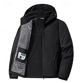 economico Fleece &amp; Giacche 3 in 1-Per uomo Giacca a Vento Giacca da escursionismo Giacca in pile da escursionismo Cotone Inverno All&#039;aperto Termico Antivento Giacche in pile Nero Giallo Verde militare Cachi Grigio