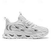 billige Sneakers til herrer-Røde løpesko for menn med flammedetaljer, overdel i høy ytelse og støtdempende såle, perfekt for trening, sportsbegivenheter og en aktiv livsstil