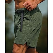 お買い得  ランニングショーツ-男性用 ランニングショーツ スポーツショーツ アウトドア レギュラー 高通気性 速乾性 ライトウェイト 弾性ある ショートパンツ 弾性ウエスト ブラック アーミーグリーン テニス ゴルフ ランニング M L XL XXL XXXL