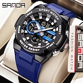 abordables Relojes digitales-SANDA Hombre Reloj Digital Al Aire Libre Deportes Táctico Reloj de Muñeca Luminoso Cronómetro Despertador Calendario Silicona Reloj