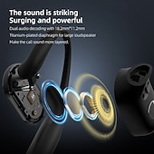 baratos Auscultadores TWS True Wireless-Fone de ouvido sem fio Bluetooth 5.4 de 75 horas, fone de ouvido esportivo estéreo com subwoofer, fones de ouvido supra-auriculares, microfone com cancelamento de ruído, ipx7, à prova d&#039;água, ótimo