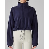 billige Fleece og 3 i 1 jakker-Dame Vinterfrakk Fleecejakke Vinter utendørs Termisk Vindtett Sommer Fleecejakker / Fleecer Svart Lys Grønn Krem Mørk Marineblå Kakifarget
