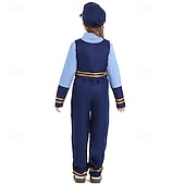 economico Costumi per bambine-Detective degli animali Poliziotto / Poliziotta Coniglietto Abiti Costume Film d'avventura Cosplay for Ragazze Bambini Halloween Carnevale Performance Vestirsi in modo educativo Vestiti per eventi