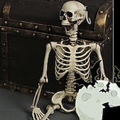 お買い得  ハロウィン-ハロウィンバーゴーストハウス脱出ゲームシミュレーションプラスチックスカルスケルトン小道具装飾
