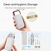 cheap Household Appliances-Bebird Earsight Plus R37R Ear Cleaning Camera Wax Removal Tool kit Flexible Earwax Cleaner Scope Otoscope Cam Light Visual Earpick Tweezers Wireless Ear-Wax Remover for Adults &amp; Kids