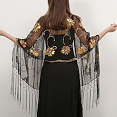 levne Šály-Dámský šátek Elegantní ochrana před sluncem Bez rukávů svatební šátky s třásněmi na svatbu v létě