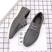 cheap Casual-Men&#039;s Beige Faux Suede Boat Shoes with Lace-Up Design – Comfortable Casual Footwear for Weekend, Vacation &amp; Daily Use