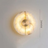 tanie Kinkiety wewnętrzne-lampa ścienna led marmurowy okrąg projekt minimalistyczny montaż na ścianie lampa oświetlenie wewnętrzne do salonu sypialnia 110-240v
