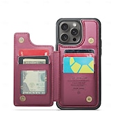 お買い得  iPhone用ケース-電話 ケース 用途 iPhone 16 Proマックス iPhone15 iPhone 14 13 12 11 Pro Max Plus フリップカバー キックスタンド 耐衝撃 TPU PUレザー