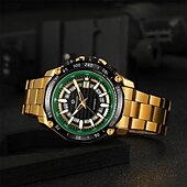 preiswerte Mechanische Uhren-FORSINING Herren Mechanische Uhr Luxus Großes Ziffernblatt Außenbereich Geschäft Automatische Selbstaufzug leuchtend Kalender Datum Edelstahlband Beobachten
