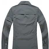cheap Tops-Women&#039;s Hiking Shirt Long Sleeve Turndown Top Outdoor Waterproof Windproof Lightweight Nylon Army Green Khaki Rose Red Running Camping / Hiking / Caving