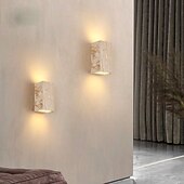 economico applique da esterno-Applique a LED da esterno impermeabile IP65 in pietra, per soggiorno, camera da letto, comodino, TV, lampada da parete artistica, applique da parete 110-240 V.
