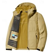 economico Fleece &amp; Giacche 3 in 1-Per uomo Giacca a Vento Giacca da escursionismo Giacca in pile da escursionismo Cotone Inverno All&#039;aperto Termico Antivento Giacche in pile Nero Giallo Verde militare Cachi Grigio