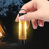 baratos Luzes de paisagem-Lanterna portátil para acampamento ao ar livre, multifuncional, leve, pequena lanterna, lanternas de LED, lanternas portáteis para acampamento com gancho magnético para churrasco ao ar livre, pesca