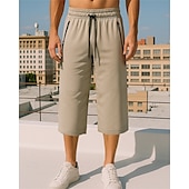 levne Běžecké kalhoty a legíny-Pánské Běžecké kalhoty Capri Koşu Pantolonları Elastický pas Capri kalhoty Sporty a outdoor Ležérní Lehká váha Prodyšné Tenis Běhání Běh Běžný sportovní oblečení Sportovní oděvy Jednobarevné Čern