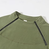 cheap Tactical Hoodie-Men's Hoodie Pullover Hoodie Sweatshirt Black Army Green Blue Dark Gray Beige High Neck Plain Zip Up Zipper Sports &amp; Outdoor Daily Holiday Cool Designer Sportswear Winter Clothing Apparel Hoodies