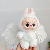 preiswerte Puppenbekleidungs- und Zubehörsets-Kleidungsset für 17cm Puppen ForLabubu Modekleidung Zubehör Outfit geeignet für 6,69 Zoll (17cm) Puppe weiche Baumwollkleidung Ersatz keine Puppe NUR Kleidung
