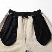 ieftine Pantalonii-Bărbați Παντελόνι πεζοπορίας Palton de iarnă Pantaloni din lână Pantaloni termici Iarnă Toamnă În aer liber Fit regulat Cald Pantaloni Buzunar Talie elastică Gri Închis Negru Camping / Drumeții
