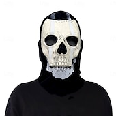 levne Halloween maska a rekvizity-Halloweenská vojenská taktická maska lebky pro dospělé, realistické strašidelné kostýmy, latexová maska na obličej, vojenská taktická maska lebky na halloweenskou párty