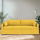 preiswerte Sofabezug-Sofabezug passend für Hyltarp-Sofa, einfarbig, gesteppte Polyester-Schonbezüge