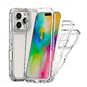 economico Cover per iPhone-telefono Custodia Per Apple AirTag iPhone 16 Pro Max Plus iPhone 15 14 Pro Max Plus iPhone 13 Pro Max Copertura Posteriore Trasparente Resistente agli urti TPU Acrilico PC