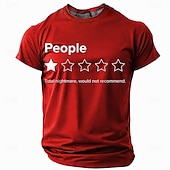 preiswerte Lustige T-Shirts für Männer-Herren Lustiger Slang T Shirt Kurzarm T-Shirt 3D-Druck Rundhalsausschnitt Rundhals Hemd Mode Täglich Basic Straße Lässig Täglich Schwarz Rote Blau Sommer Frühling Ganzjahres Bekleidung S M L XL XXL
