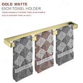 cheap Towel Bars-Towel Bar Towel Rack 304 Stainless Steel Wall Mounted Bathroom Hardware Towel Holder for Bath Towels, Rustproof Towel Rail for Kitchen, Shower, Hotel Use, Heavy Duty Polished Finish