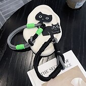 abordables Coques autres téléphones-Nouveau coussin de téléphone à la mode et mignon avec motif de chat, corde courte polyvalente, corde de poignet solide, corde anti-perte