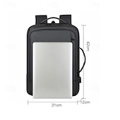 billiga Laptopväskor, fodral och fodral-1 st herrryggsäck med expanderande oxford-funktion, stor kapacitet, USB-laddning, affärsryggsäckar för män, datorryggsäckar för män